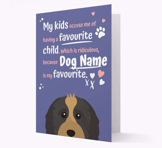 'Favourite Child' - Personalised {breedFullName} Card 